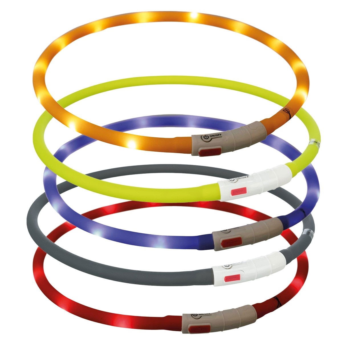 Trixie LED Lysande Halsband USB
