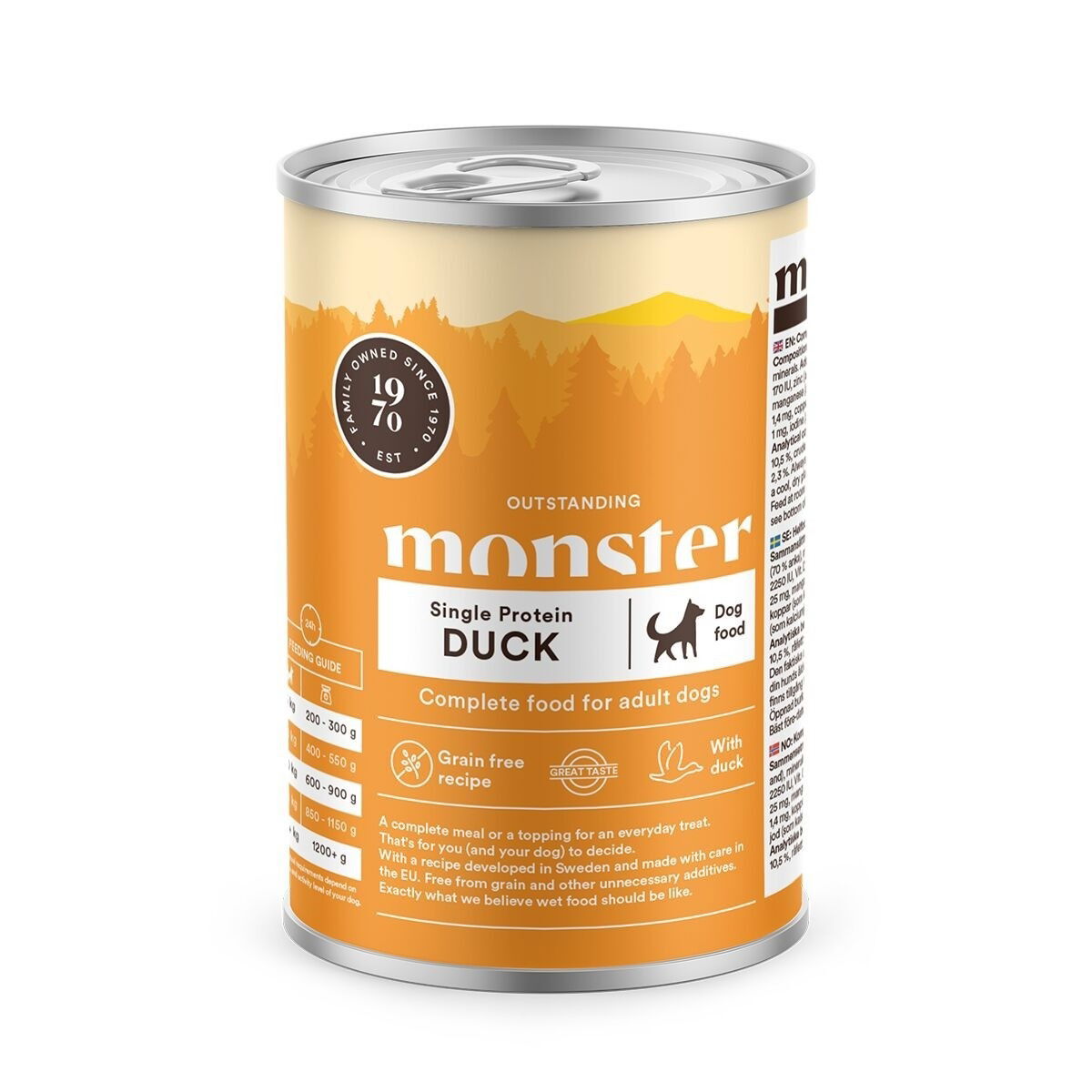 Monster Dog Single Protein Duck