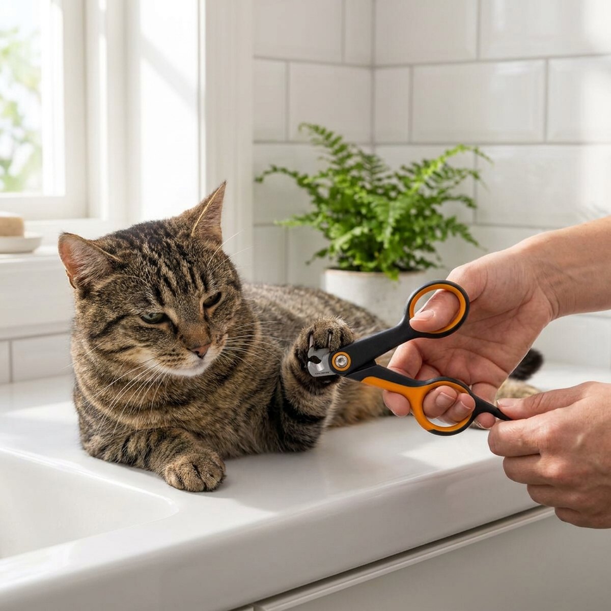 Klotång katt