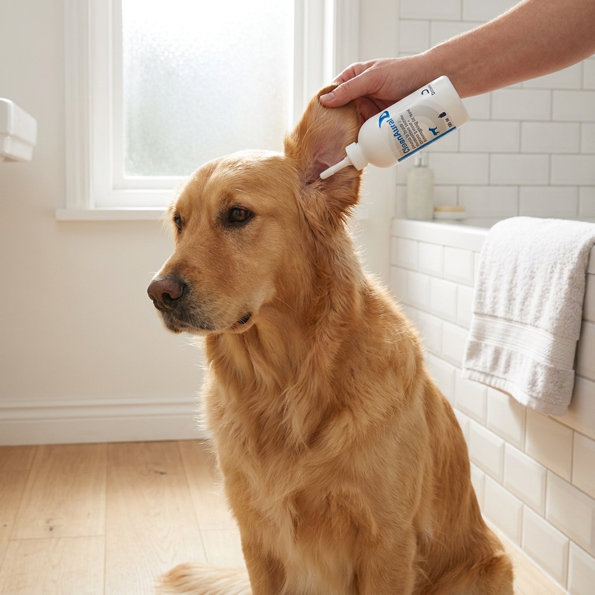 Öronrengöring hund